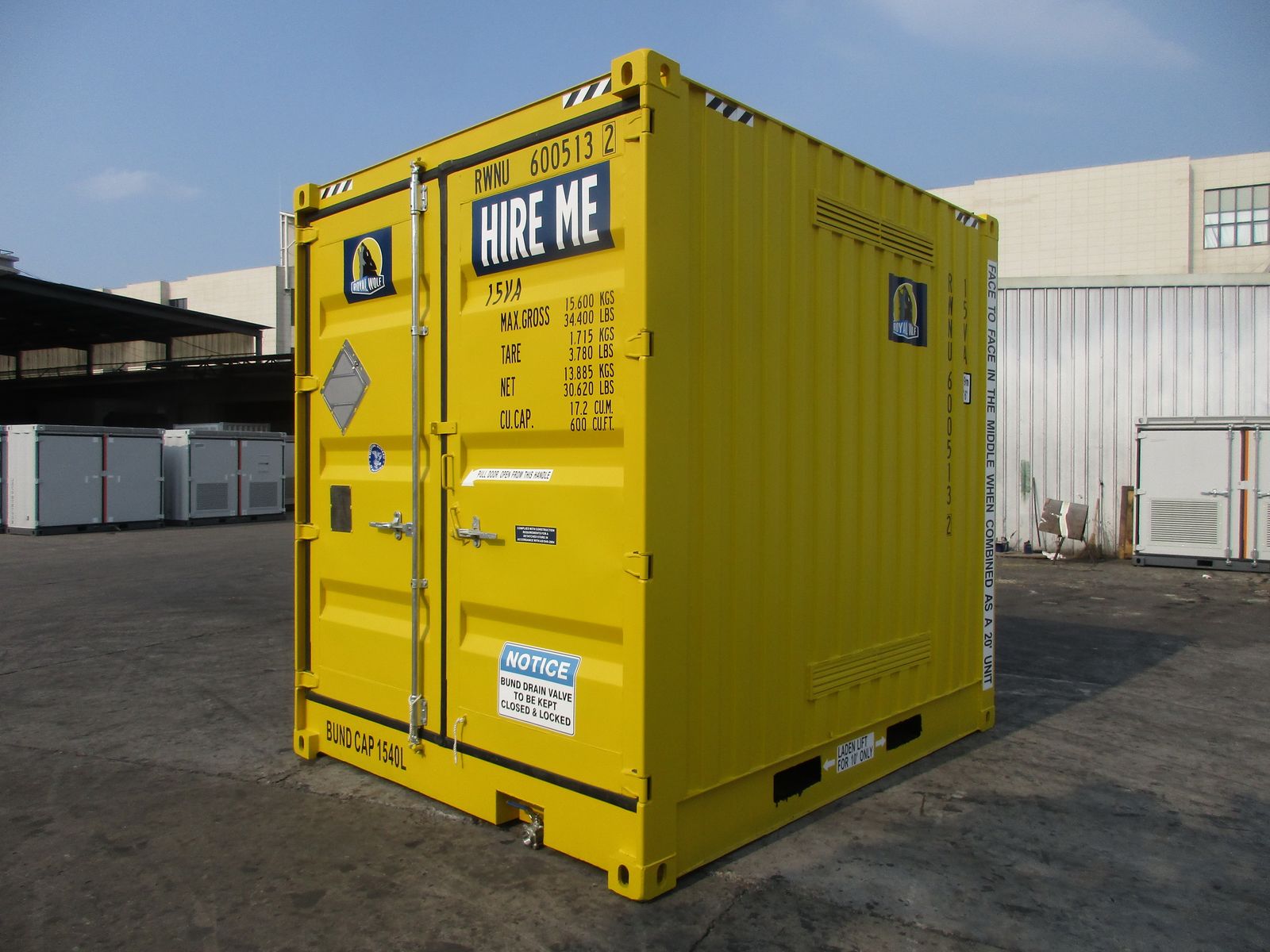 10ft Dangerous Goods and Chemical Storage Containers